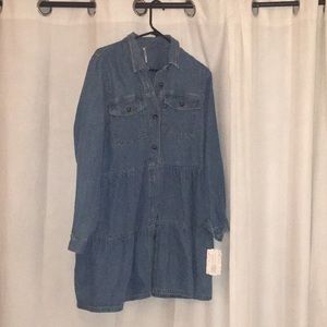 Free People Women’s Nicole Denim Shirtdress